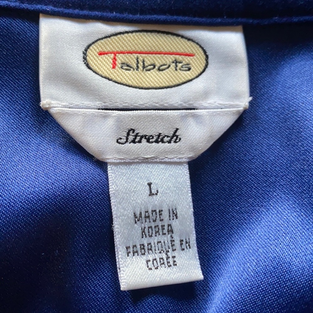 Talbots Button Front Shirt Sz. L - Picture 4 of 6